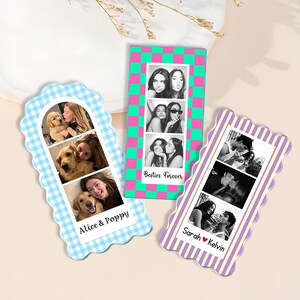 Custom Strip Photobooth Acrylic Magnet, Personalized Couples Photo Magnet, Besties Photo Magnet, Family Photo Magnet Gift, Kids Photo Magnet image 8