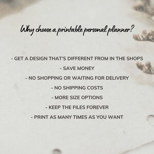 Boho Style Printable Personal Planner, Neutral Tones Life Planner ...
