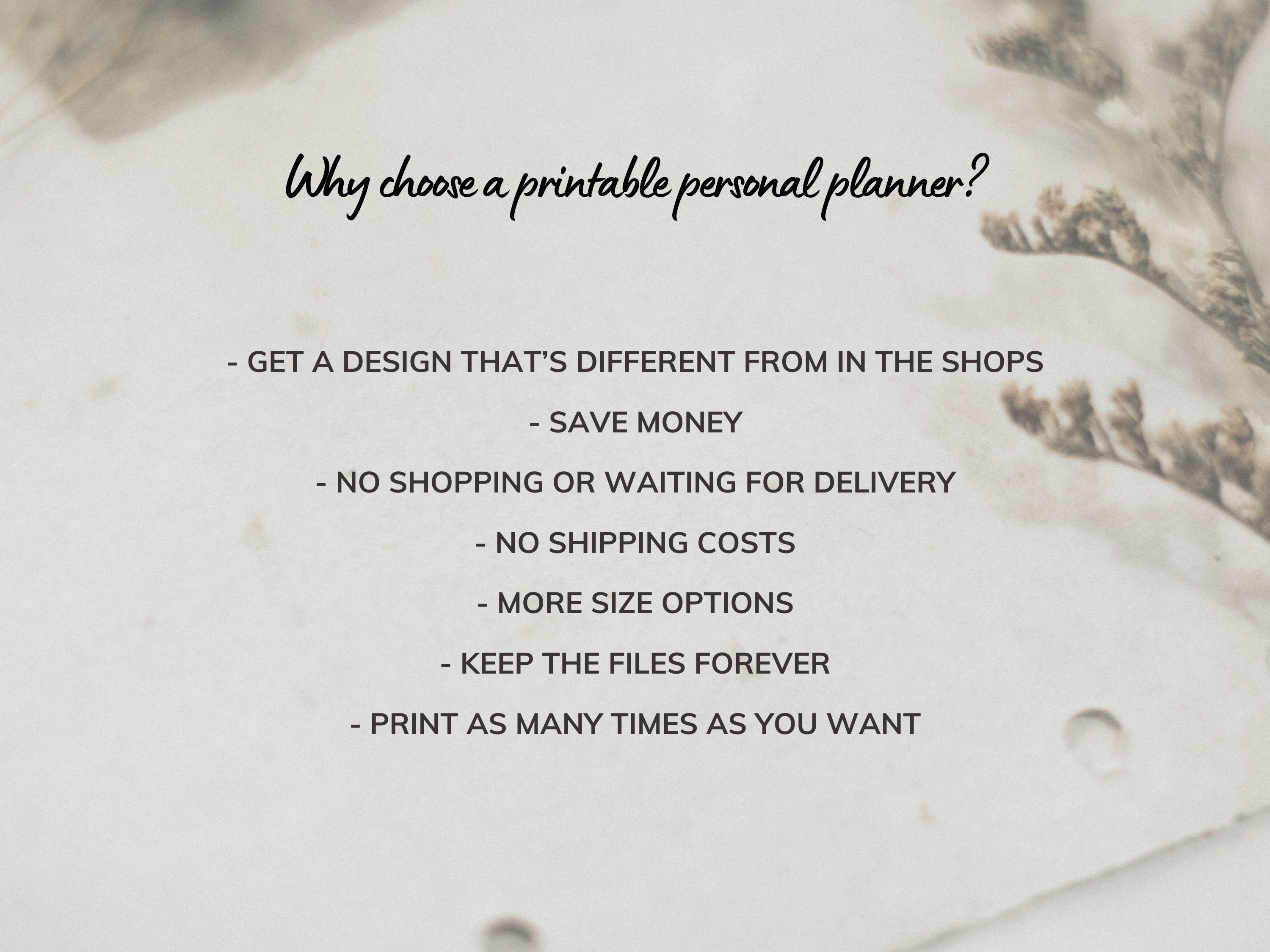 Boho Style Printable Personal Planner, Neutral Tones Life Planner ...