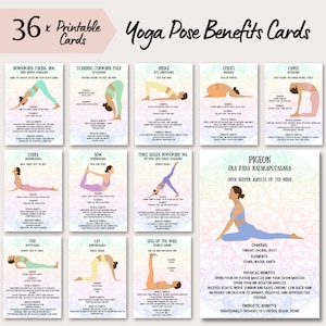 A3 Clasic Hatha-yoga Poster Printable Poster for Teachers and