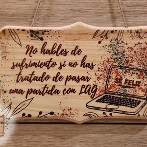 Cartel-letrero gamer informática