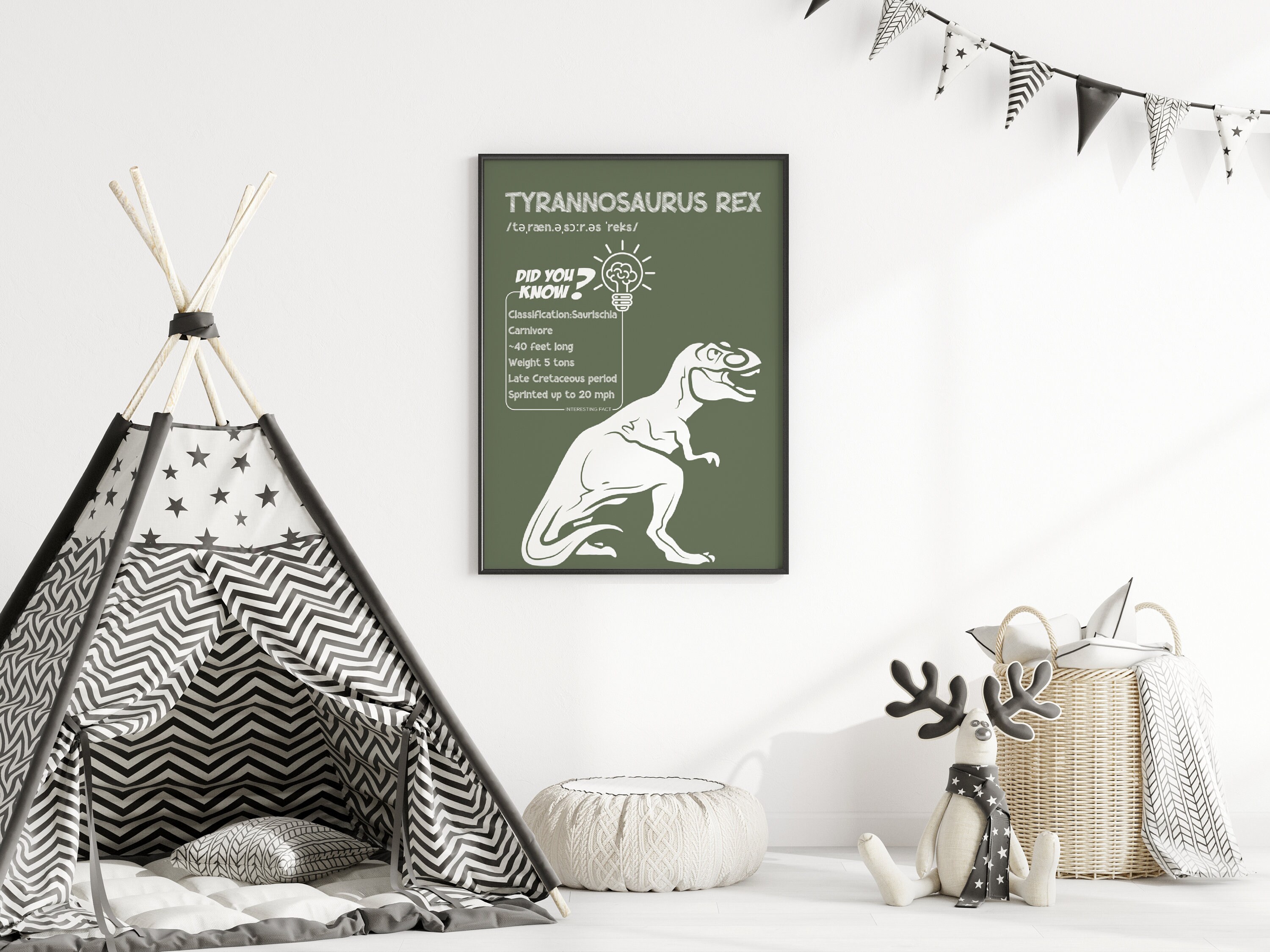 Kinder Dinosaurier Wandkunst, T-Rex Wandkunst druckbare, Dinosaurier