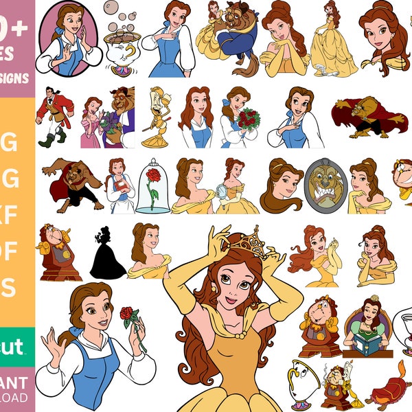 Beauty and the Beast Png - Etsy