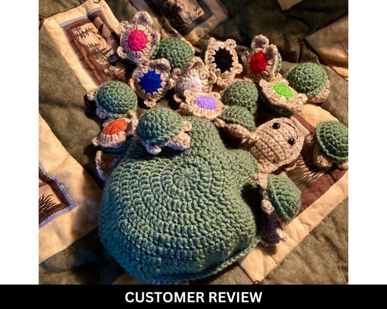 Turtle Memory Game Crochet Pattern Full Guide Instant - Etsy Australia
