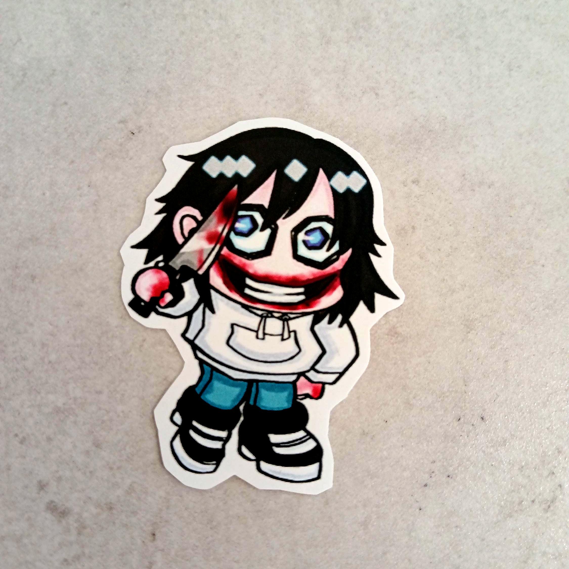 Creepypasta-stickerpakket - Etsy België, image size:2250x2250