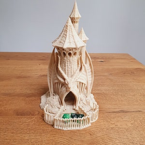Skeletal Dragon Dice Tower -  3D Printed - DND Dice roller