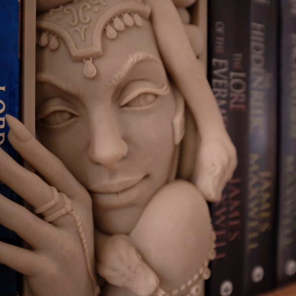 Medusa Book Nook, 3D Printed Fantasy Mythological Bookend