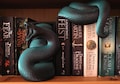 Snake Book Nook - Two-Part Head and Tail Design for Bookshelves
