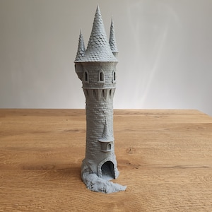 Tall Fantasy Dice Tower - 3D Printed - D&D roller