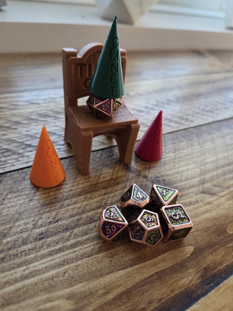 Dice Jail Chair, 3D Printed D20 Dunce Cap Time-out Seat - Etsy Canada