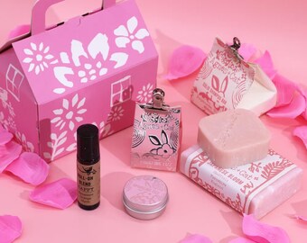 Agnes & Katze | Vegan Spa Geschenk-Set | Handgefertigte UK Wellness Box