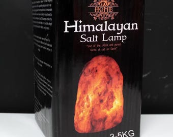 Himalayan Pink Salt Lamp • Natural Crystal Rock, Ambient Light (3-5kg)