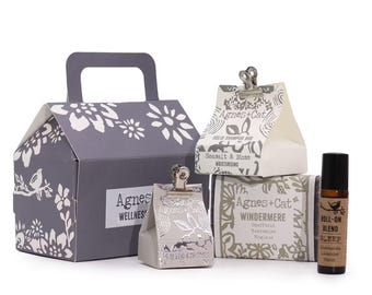 Agnes & Cat Wellness Geschenkset – Vegan Spa Verwöhnbox, Handmade UK
