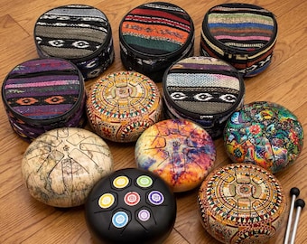 Steel Tongue Drum UK | Hapi Drum Instrument | Meditation Sound Healing Drum | Handpan Style Percussion | Yoga Relaxation Gift | Mindfulness
