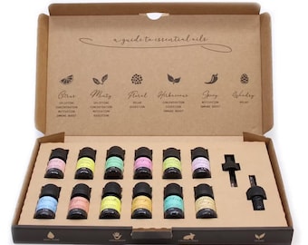 Aromatherapy Essential Oil Set - The Top 12