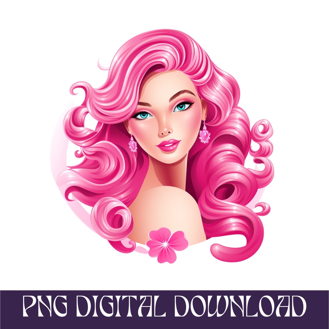Barbie Printable Clipart Svg PNG Barbie Invitation Barbie Doll Etsy