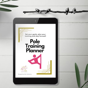 Pole Dance Planner, Pole Training Planner, Planner for Pole Dancers, Pole Dancing Planner, Pole Dancer Gift, Fitness Tracker, Fitness Plan