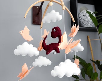 Dinosaur baby mobile, Newborn nursery decor, Crib mobile, Baby mobile, Mobile baby, Dino, Dinosaur nursery, T Rex, Jurassic nursery decor