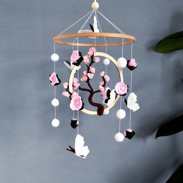 Flower Baby Mobile Etsy