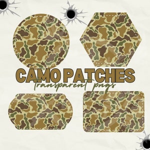 Parches de camuflaje png / Sublimación de caza de camuflaje / Caza de patos de camuflaje png / / camuflaje de la vieja escuela png / diseño de sublimación de camuflaje