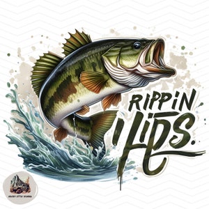 Pesca de lubina png pesca Diseño de sublimación Envoltura de vaso de pesca de lubina Descarga digital camisa de pesca png cotización de pesca / Rippin Lips png