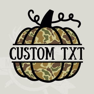 old school camouflage aangepaste naam pompoen | camo-ontwerp jongen meisje png | aangepast herfstontwerp met naam | camoland-png-bestand | Herfstcamouflageontwerp