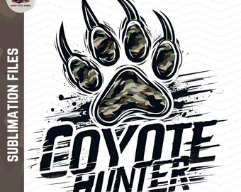 Coyote Hunter PNG | Digital Download | Hunting Dog Sublimation PNG | Coyote hunting Sublimation PNG | Coyote Hunting Sublimation png