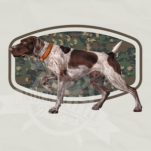 Sublimación de perro de caza de camuflaje / Camo caza de patos png / Caza de patos png / puntero png / patrón de camuflaje de caza de patos / camuflaje de la vieja escuela png