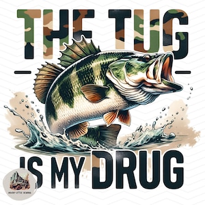 Pesca de lubina png pesca Diseño de sublimación Envoltura de vaso de pesca de lubina Descarga digital camisa de pesca png cotización de pesca / Tug es mi droga png