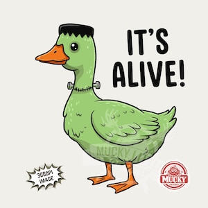 Funny Halloween Goose PNG: Monster Shirt Sublimation Design (Digital Download