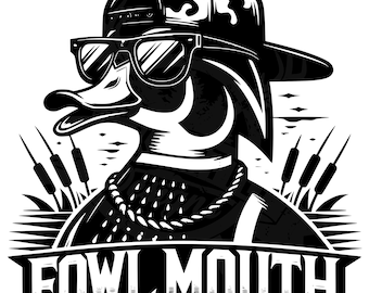 Fowl mouth svg | Duck Backwards cap Svg | Duck Hunting Svg | Duck hunting files Cricut | Duck vector Duck Backwards cap png |