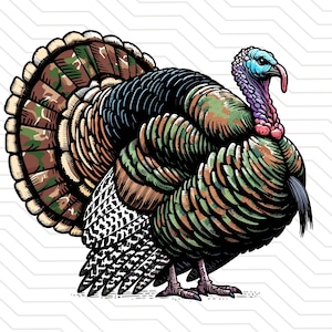 camo Turkey png Turkey Hunting dtf Turkey hunt sublimation design shirt Turkey in wild png transparent background clipart digital print
