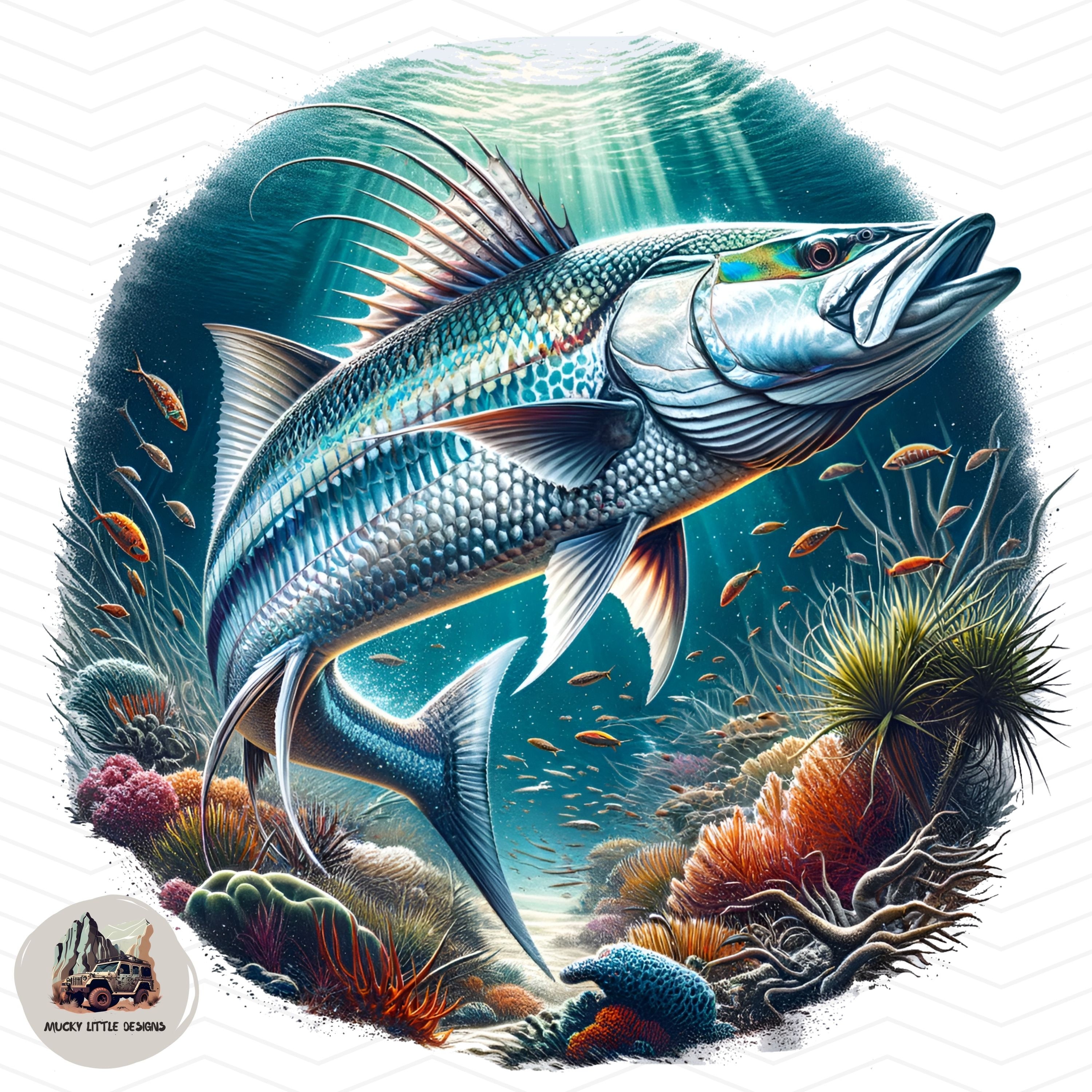 Tarpon Fishing Art 