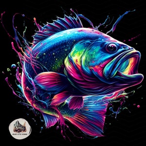 Bass Neon Fish 