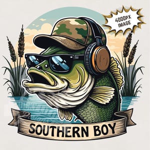 Fishing Southern Boy, png | Boys Bass Fishing png, Camovissen Sublimatie afbeeldingsbestand downloaden voor kleding mannen jongens vaders ooms opa's