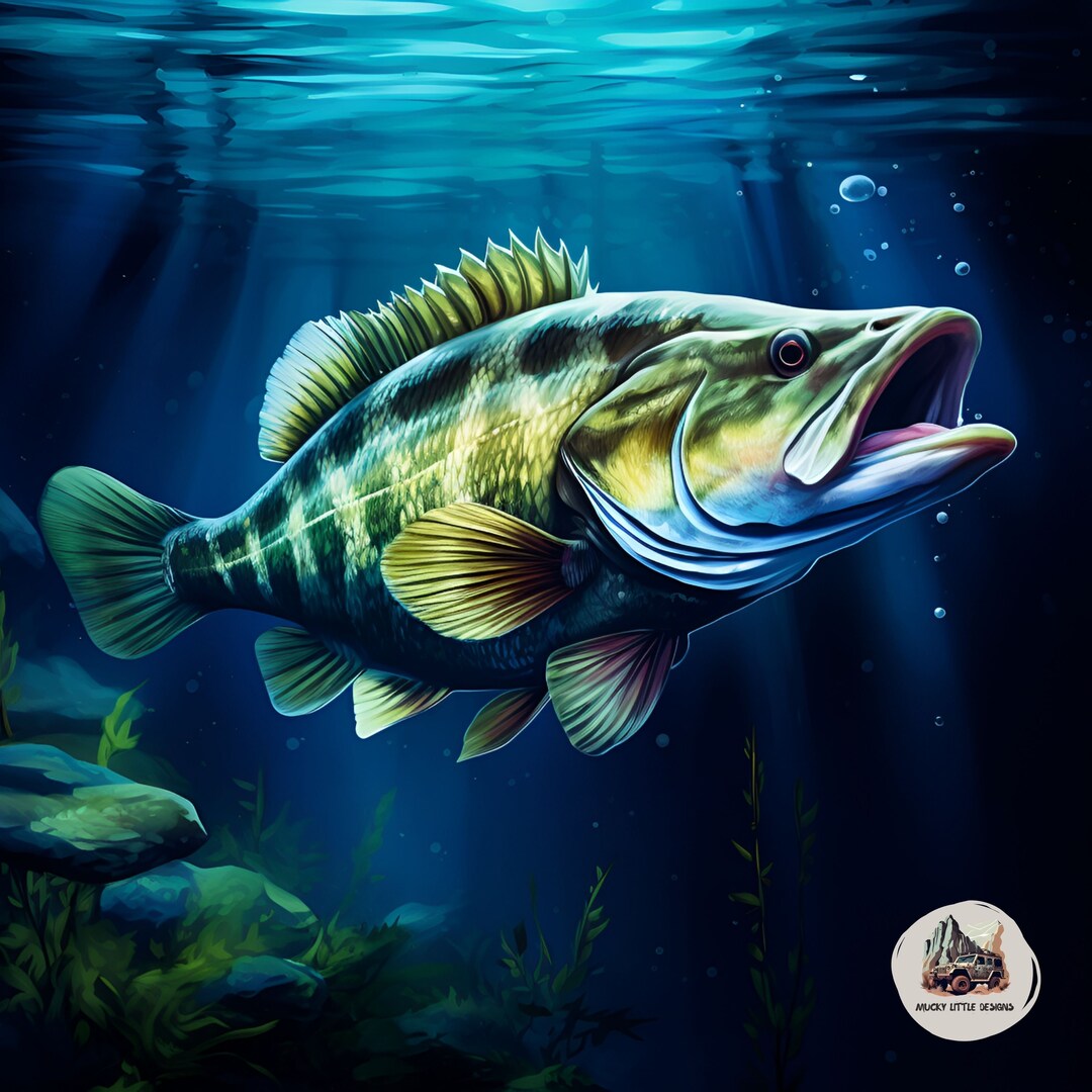 Smallmouth Bass Fishing Tumbler Wrap Bass Fishing - Etsy