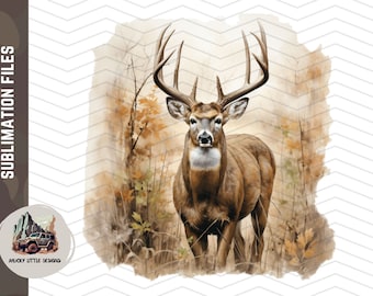 10 point buck png Deer sublimation design for shirt Deer Hunting png deer tumbler wrap dtg dtf download files forest png wildlife png