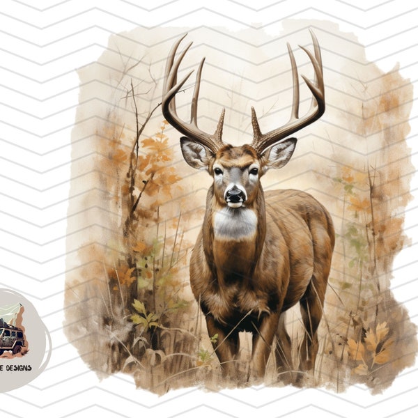 10 point buck png Deer sublimation design for shirt Deer Hunting png deer tumbler wrap dtg dtf download files forest png wildlife png