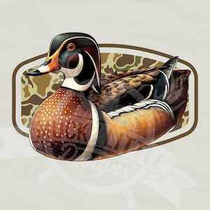 Sublimación de caza de camuflaje / Caza de patos con camuflaje png / Caza de patos png / Señuelo de pato de madera png / Patrón de camuflaje de caza de patos / Camuflaje de la vieja escuela png