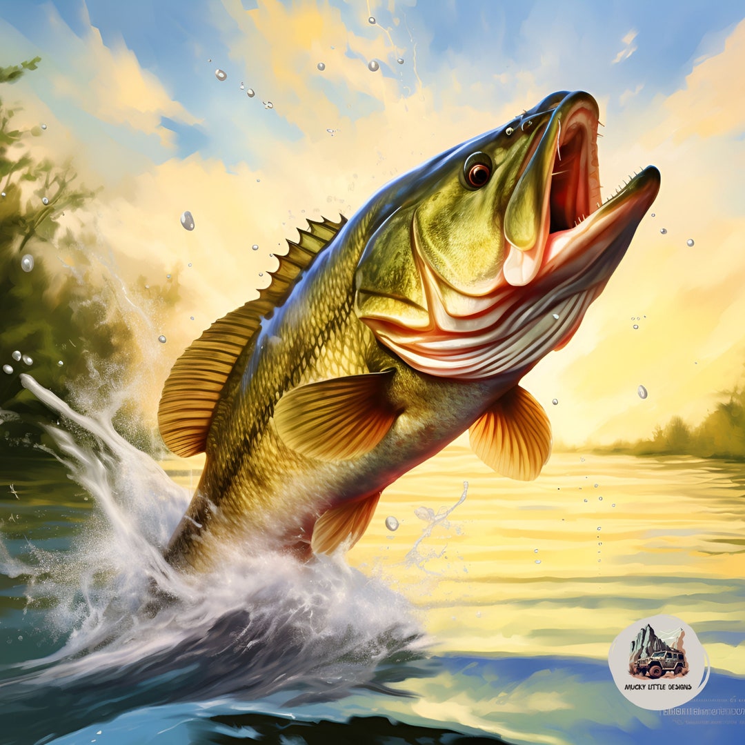 Bass Fishing Tumbler Wrap Bass Fishing Sublimation Fishing - Etsy