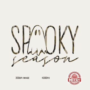 Camo Spooky Season png, camo ghost Png, camo skeleton png | womens Halloween sublimation design print file download