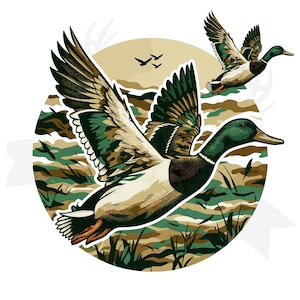Pato camuflaje png / Caza de patos png / Sublimación de caza de patos / Caza de patos png Diseño de camiseta de caza de patos Fondo transparente Archivo de impresión
