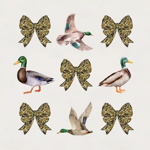 Diseño de camiseta de caza de patos Camo Coquette arco png diseño de camiseta de caza de patos camuflaje de la vieja escuela png Camiseta de camuflaje para niñas sublimación para camisetas sudaderas tazas gorras
