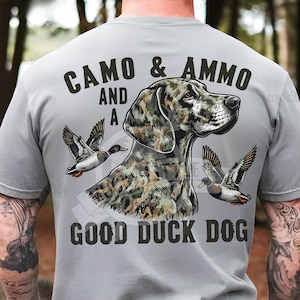 Camo Ammo Duck dog PNG | Duck Hunter Sublimation PNG | Mallard Duck Sublimation PNG Pointer dog Hunting Sublimation  File Download