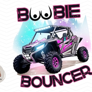 Boobie Bouncer UTV PNG : conception de sublimation dans la boue tout-terrain (téléchargement numérique)
