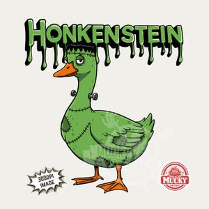 Funny Halloween Goose PNG: Silly Monster Design (Digital Download)