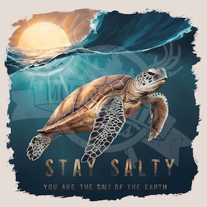 Restez salé png | Verset biblique png | PNG chrétien | Plage PNG | La foi png | Chrétienne png | tortue png | Matthieu 5:13 png | affirmation png