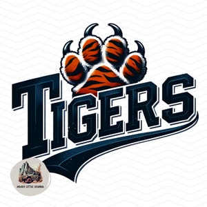 Tigers Paw png | Tigers mascot png | T-shirt Sublimation Digital File Download l School spirit tiger mascot tiger logo | Instant download