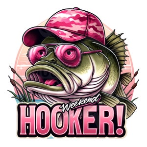 weekend hoer png | ontwerp voor vrouwenvissen | vissen png bas tuimelaar wrap Digitale download meisjes bas vissen PNG dame vissen shirt ontwerp