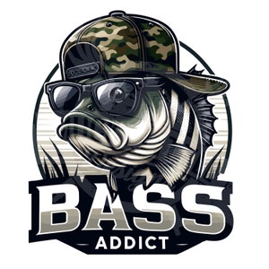 Adicto a la lubina desnuda png / Diseño de sublimación de pesca de lubina divertida / Descarga digital pesca de lubina PNG camisa de pesca png / pez divertido png